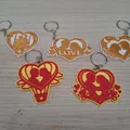 Bộ Móc Khóa Trái Tim Cặp Đôi Đa Màu (MultiColor Couple Hearts Keychain Set) - Thumbnail 4