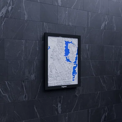 Pegasus, New Zealand - 3D Miniature