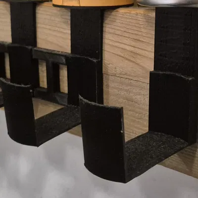 Kệ gia vị modular (móc hoặc dán băng keo)