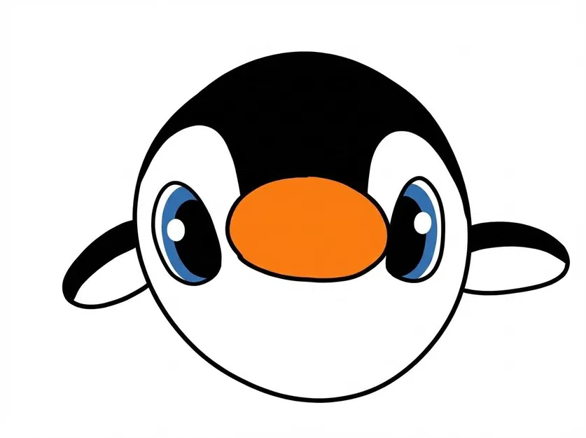 Penguin 2D Plate multicolor - Image 1