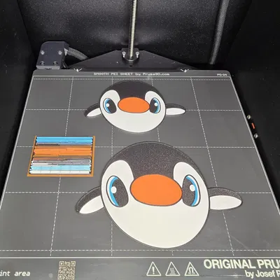 Penguin 2D Plate multicolor