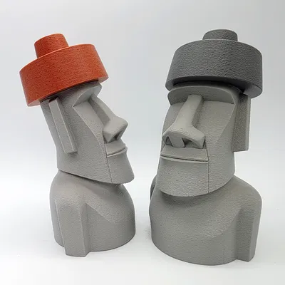 Moai đội Top Knot (Mũ) 2 mảnh - Bộ sưu tập The Moai Collection