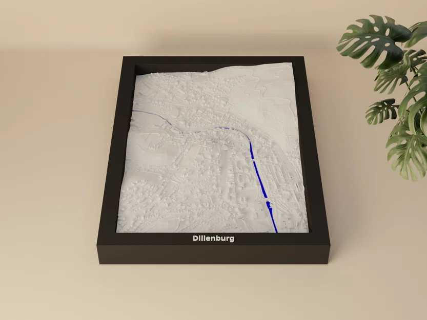 Dillenburg, Đức - Mô hình 3D Miniature địa hình - Image 2