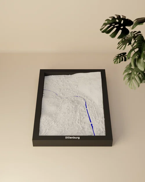 Dillenburg, Đức - Mô hình 3D Miniature địa hình - Image 3