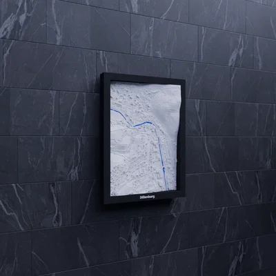 Dillenburg, Đức - Mô hình 3D Miniature địa hình