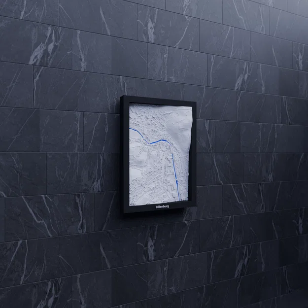 Dillenburg, Đức - Mô hình 3D Miniature địa hình - Image 6