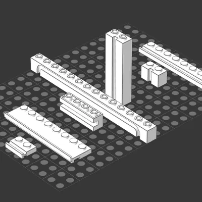 LEGO 32028 4510 30586 4216 88393 4217 2653