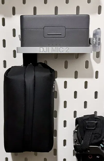 Mount Skadis cho DJI Mic 2, Mobile Receiver và Soft Case - Image 1