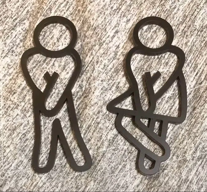 Bảng hiệu cửa nhà vệ sinh (Toilet Door Sign) - Image 2