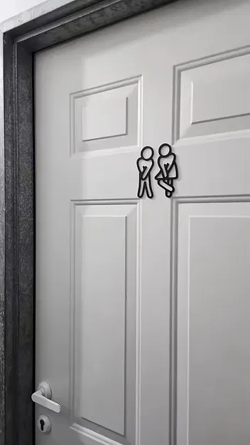 Bảng hiệu cửa nhà vệ sinh (Toilet Door Sign) - Image 3