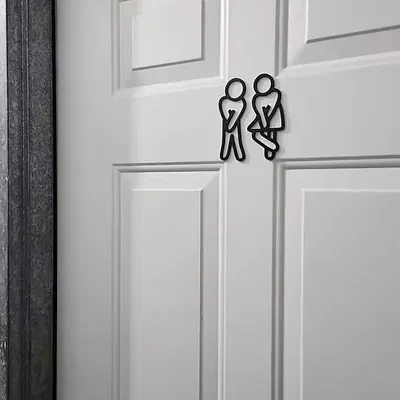 Bảng hiệu cửa nhà vệ sinh (Toilet Door Sign)