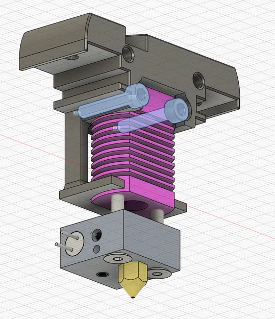 Ngàm gắn hotend MK8 cho Dragonburner (Dragonburner MK8 hotend mount) - Image 6