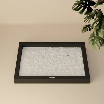 Haiger, Đức - 3D Miniature địa hình (Topographic)