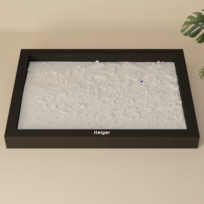 Haiger, Đức - 3D Miniature địa hình (Topographic)