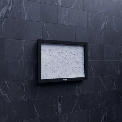 Haiger, Đức - 3D Miniature địa hình (Topographic)