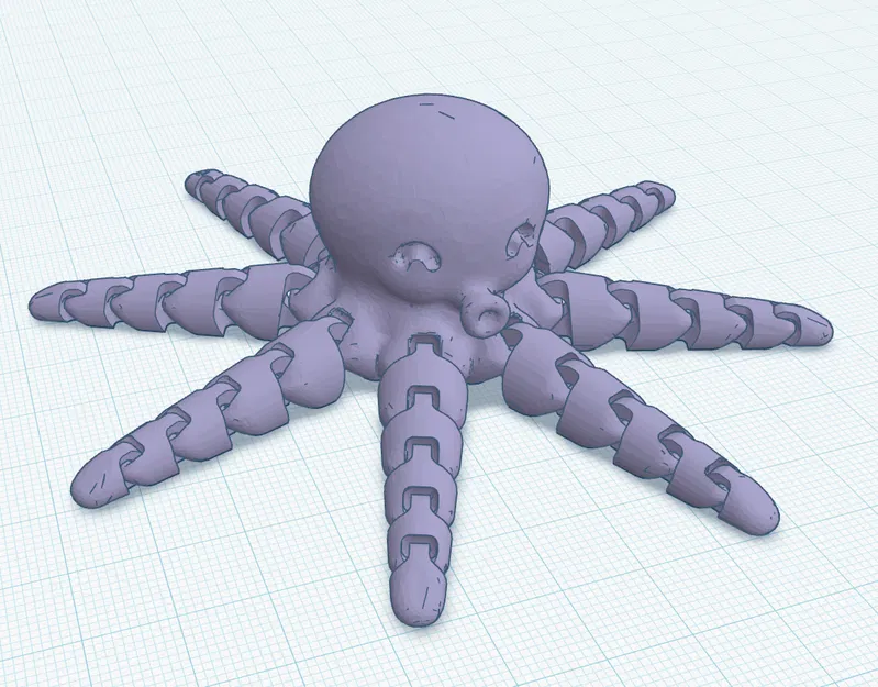 Bạch tuộc với phần Head-infill ít hơn (tốn ít filament hơn) - Image 2