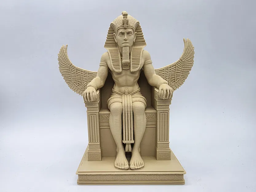 Pharaoh trên ngai kèm cánh Osiris - The Pharoah Collection - Image 1