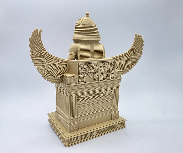 Pharaoh trên ngai kèm cánh Osiris - The Pharoah Collection - Image 3