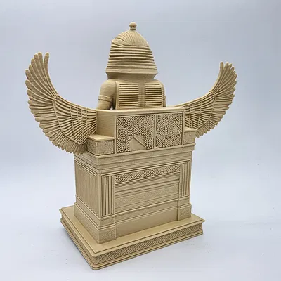 Pharaoh trên ngai kèm cánh Osiris - The Pharoah Collection