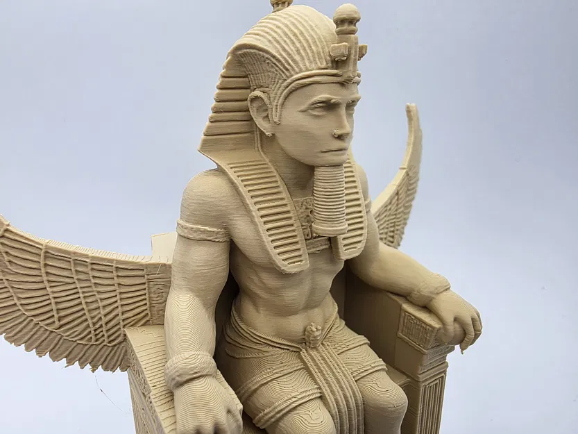 Pharaoh trên ngai kèm cánh Osiris - The Pharoah Collection - Image 4