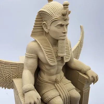 Pharaoh trên ngai kèm cánh Osiris - The Pharoah Collection