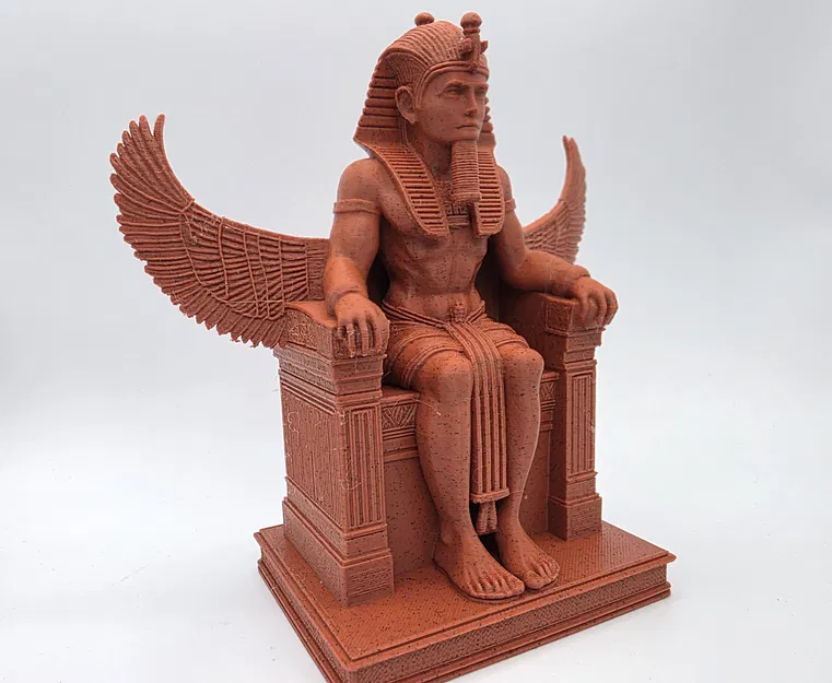 Pharaoh trên ngai kèm cánh Osiris - The Pharoah Collection - Image 7