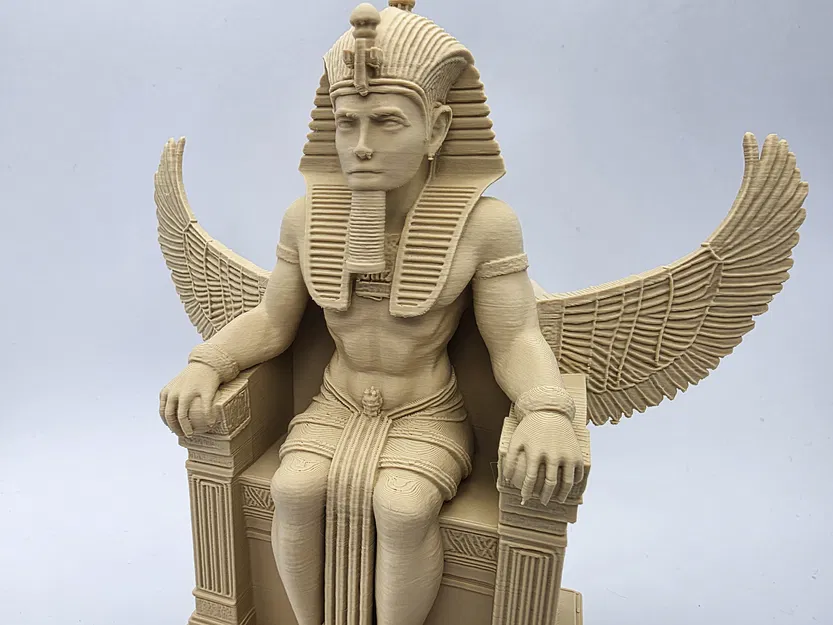 Pharaoh trên ngai kèm cánh Osiris - The Pharoah Collection - Image 9