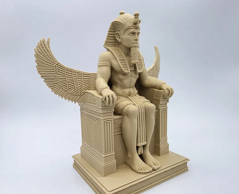 Pharaoh trên ngai kèm cánh Osiris - The Pharoah Collection - Image 10