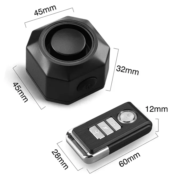 Kẹp remote báo động xe đạp (Bike alarm remote clip) - Image 3