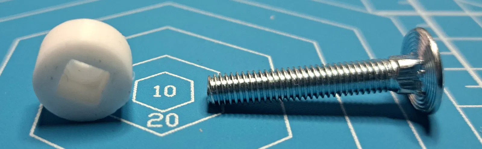 Adapter chuyển M5 Carriage Bolt sang Hex (Square-to-Hex) - Image 4