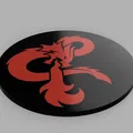 Miếng lót ly lấy cảm hứng D&D (D&D inspired coaster) - Thumbnail 1