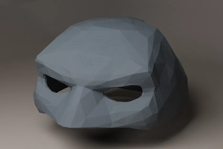 Mặt nạ mèo Batman low poly - Image 1