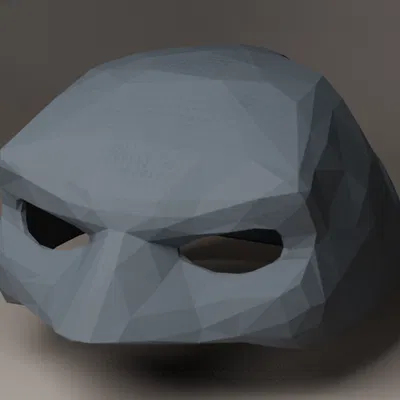 Mặt nạ mèo Batman low poly