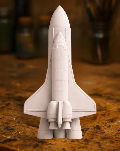 Space Shuttle Rocket – Mô hình tên lửa tàu con thoi tối giản - Image 1