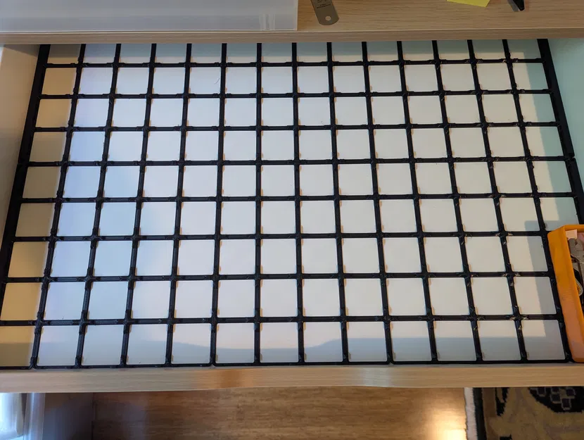 IKEA ALEX Wide Minimal Gridfinity Grid (Lưới Gridfinity tối giản cho ngăn ALEX rộng) - Image 2