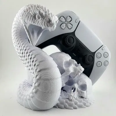 Chân đế tay cầm PS5 hình rắn và đầu lâu