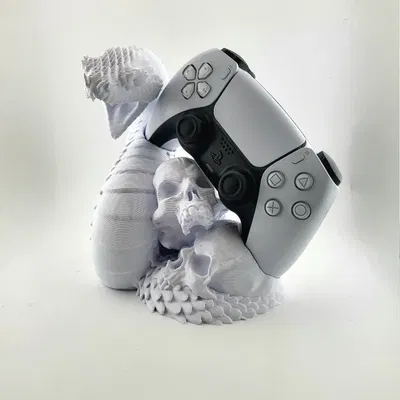 Chân đế tay cầm PS5 hình rắn và đầu lâu