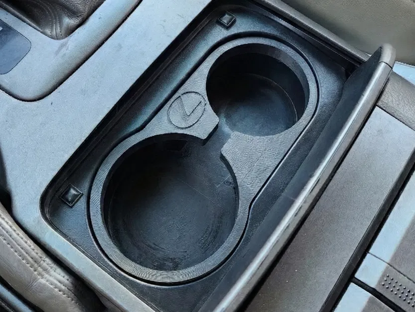 Miếng Insert Hộc Để Ly Lexus GX470 kèm Logo - Image 1