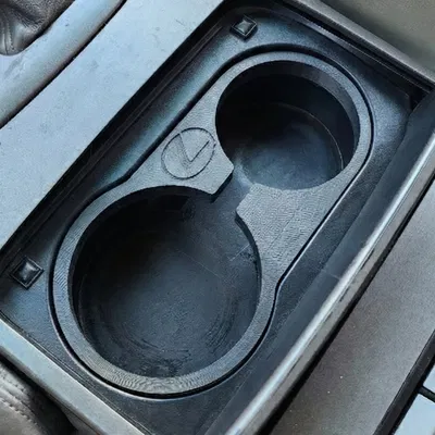 Miếng Insert Hộc Để Ly Lexus GX470 kèm Logo