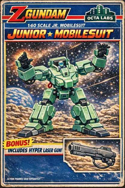 JR Mobile Suit – Kit MS Dân Dụng (cảm hứng thời kỳ Z Gundam) | 1/60 - Image 2