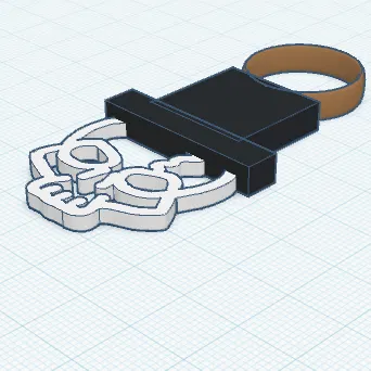 Móc khóa bộ xương đội nón (Skeleton with Hat Keychain)