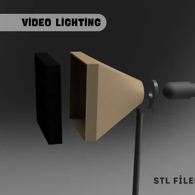Đèn studio quay video dạng LED softbox in 3D