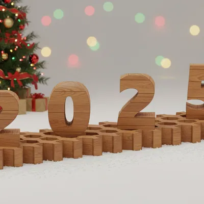 Lịch Lật 2 Năm 2025–2026 | Souvenir, Art Object, Modular cho FDM