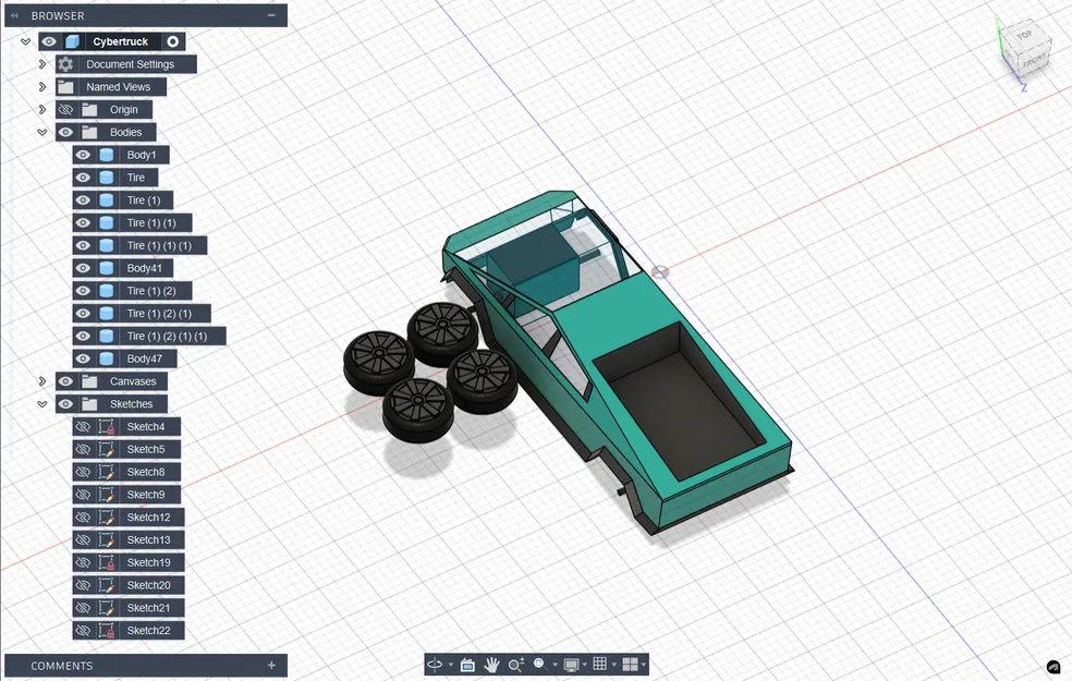 Cybertruck – Mẫu dễ in hơn - Image 1