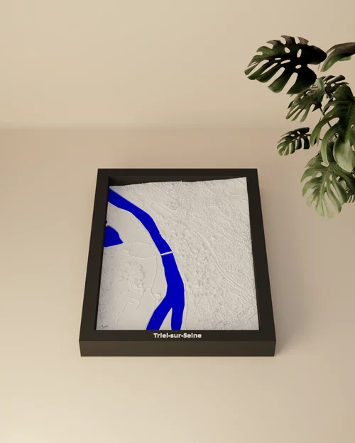 Triel-sur-Seine, France - Bản thu nhỏ 3D - Image 2