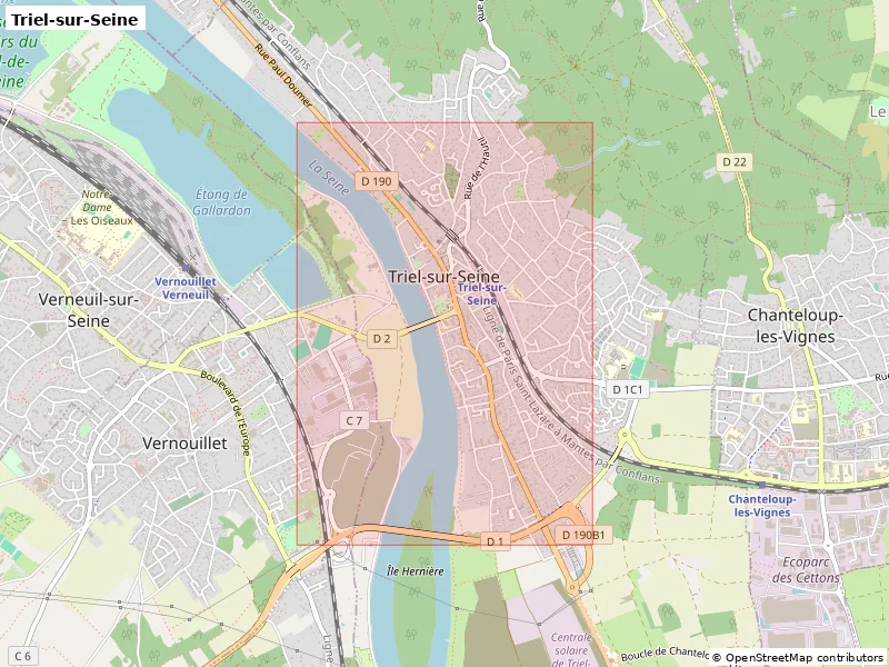 Triel-sur-Seine, France - Bản thu nhỏ 3D - Image 8