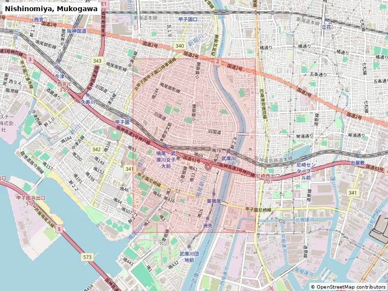 Nishinomiya, Mukogawa (Nhật Bản) - Mô hình 3D thu nhỏ địa hình - Image 8