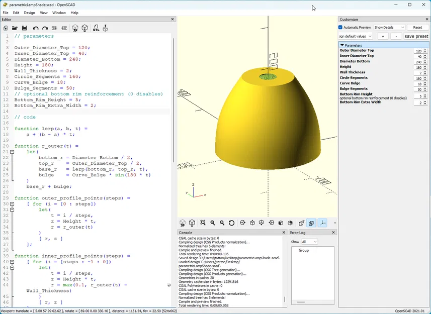 Chụp đèn parametric cho đèn thả trần - Image 3