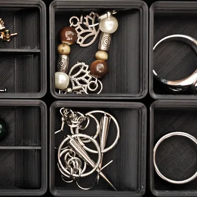 Hộp lưu trữ phụ kiện Gridfinity cho ngăn kéo IKEA Malm