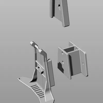 Adapter gắn DJI với cơ chế trượt tháo nhanh (quick slide detach)